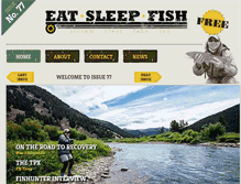 Tablet Screenshot of eat-sleep-fish.co.uk